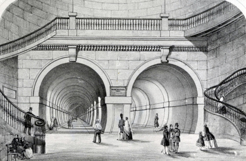Detail of The Thames tunnel by English School