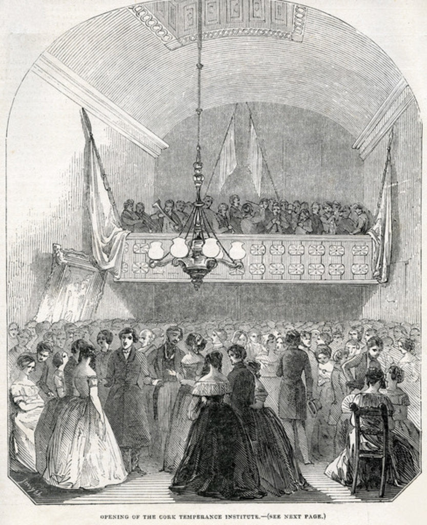 Detail of Opening of the Cork Temperance Institute, 1845 by English School