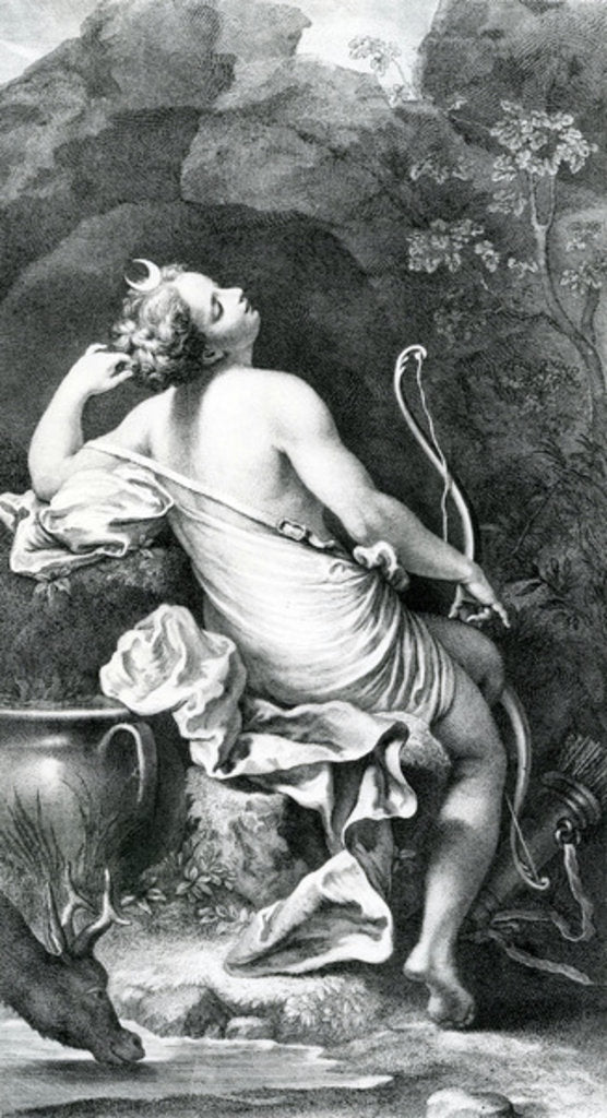 Detail of Diane Endormie, 18th Century by Correggio