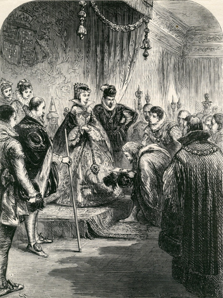 Detail of Reception of the First Russian Embassy in England, 1865 by English School