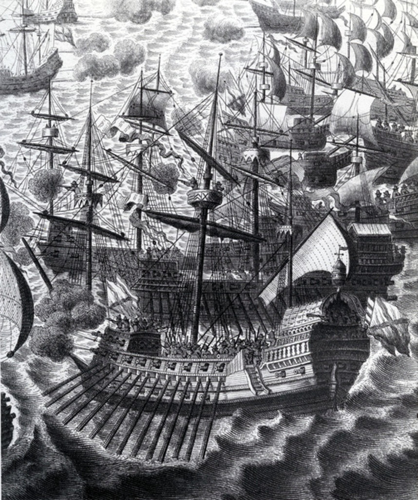 Detail of The Spanish Armada, 19th Century by Anonymous