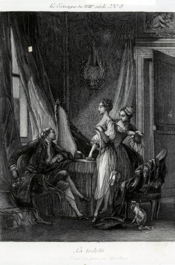 Detail of La Toilette, 1771 by Pierre Antoine Baudouin