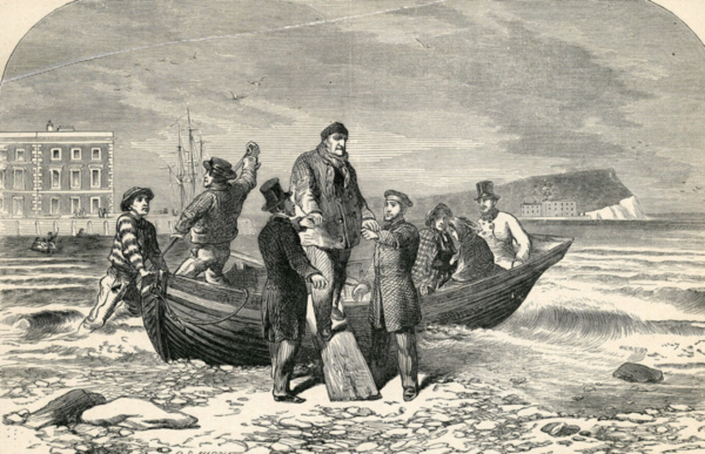 Detail of Landing of Louis Phillipe in England, 19th Century by English School