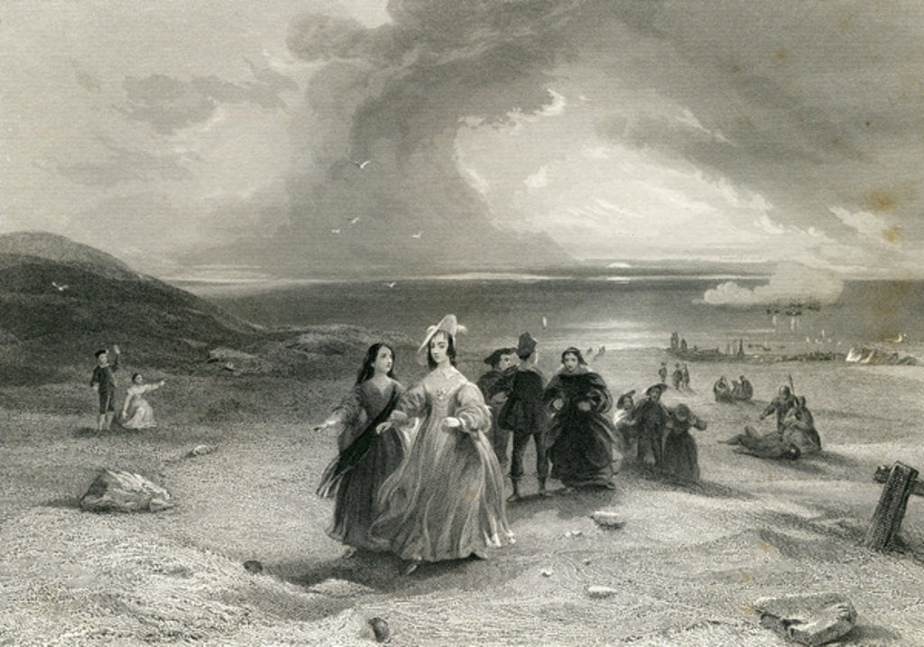 Detail of The Queen at Burlington, by R. Wallis, 1844 by English School