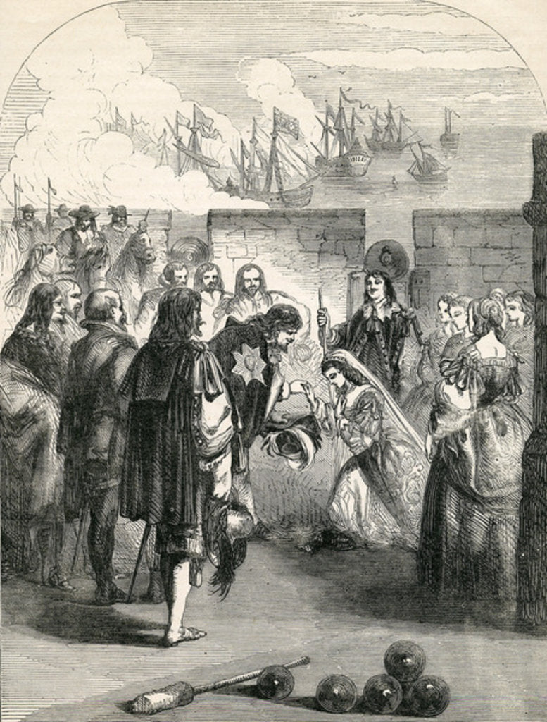 Detail of Landing of the Princess Henrietta by English School