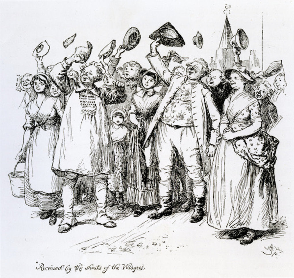 Detail of Scene from 'The Vicar of Wakefield' by Oliver Goldsmith, 1766 by Anonymous