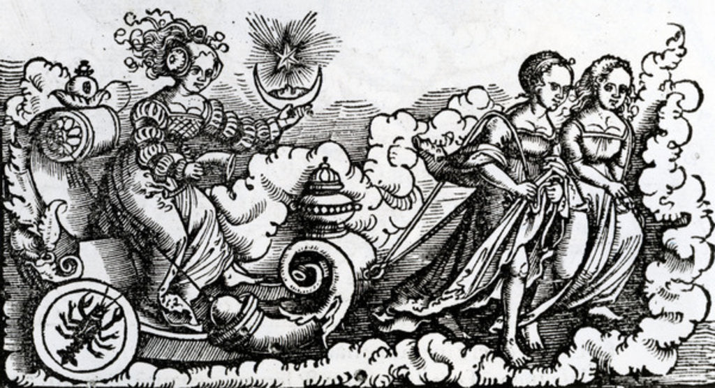 Detail of The Chariot, or the Moon in Cancer by Italian School