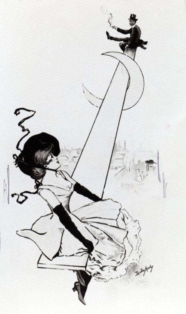 Detail of Design for a poster for St. Paul's illustrated paper by Dudley Hardy