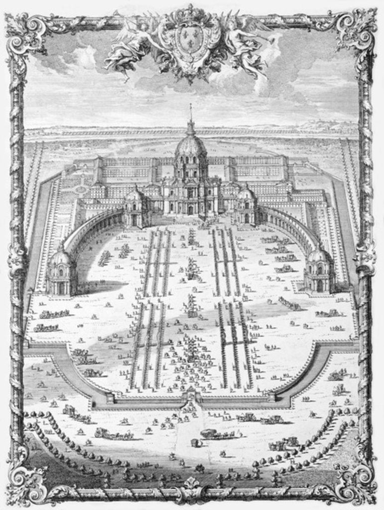 Detail of Hotel des Invalides, Paris by School French