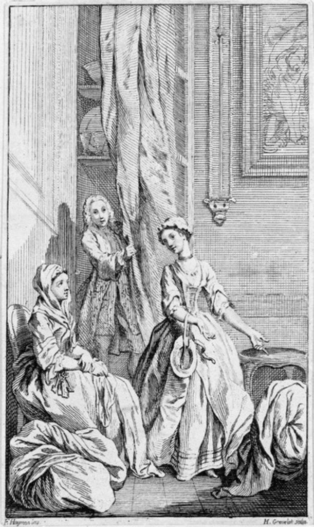 Detail of Illustration for 'Pamela', by Samuel Richardson, 1742 by Hubert Francois Gravelot