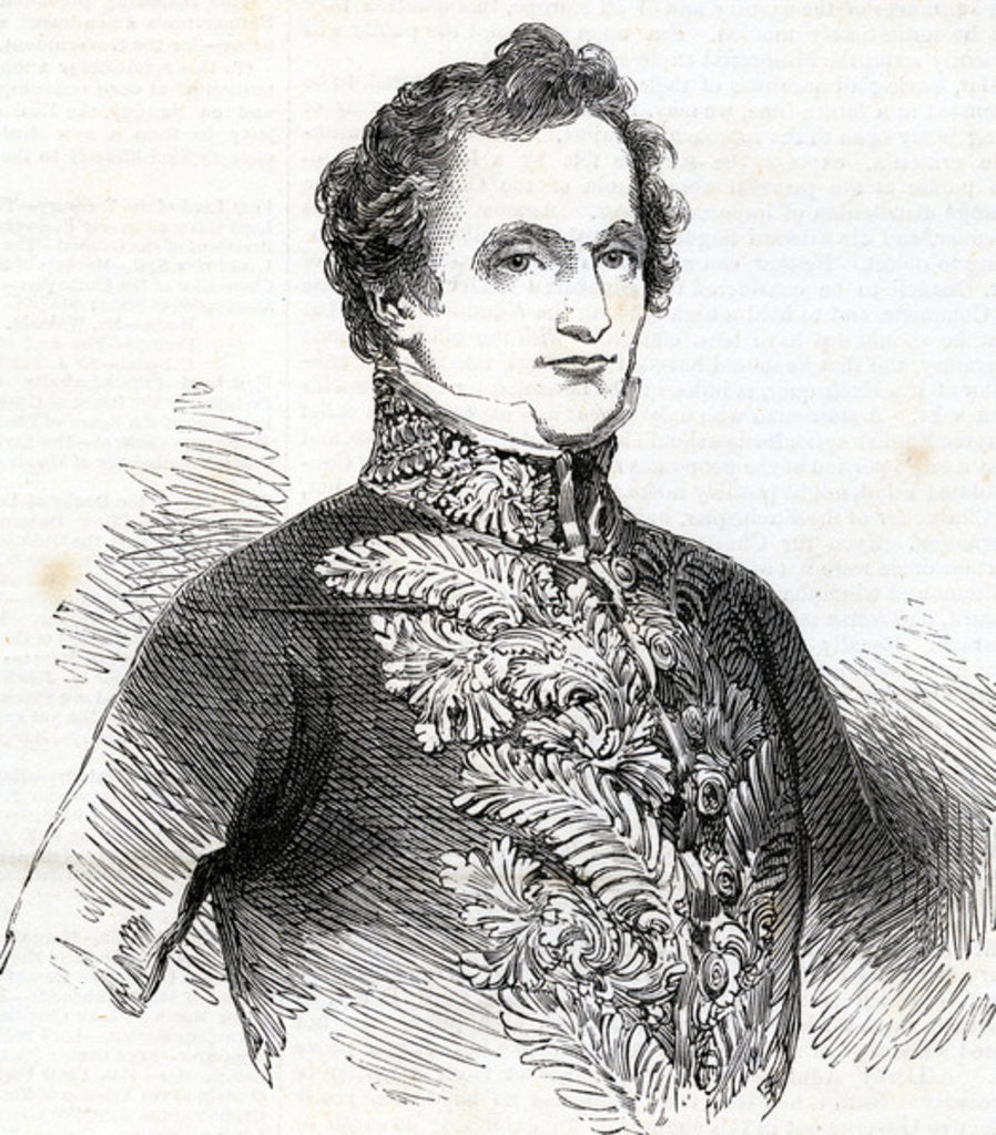 Detail of Edward Smith-Stanley, 14th Earl of Derby by Anonymous