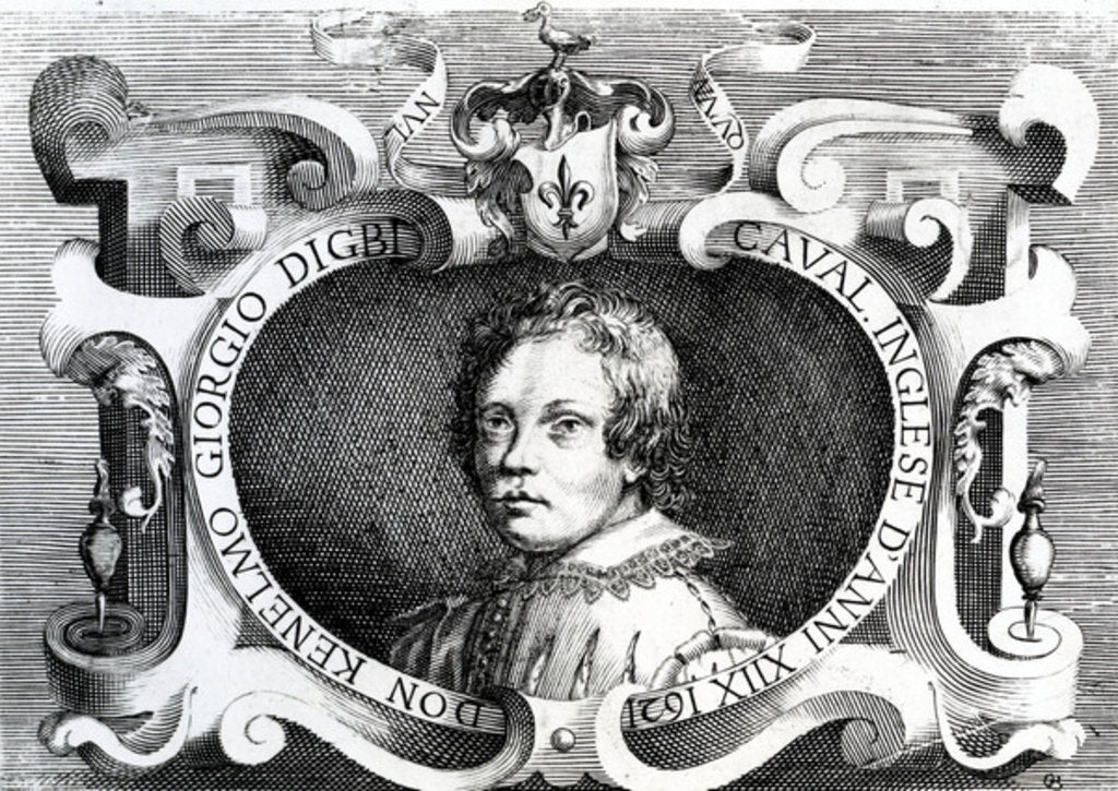 Detail of Portrait of Sir Kenelm Digby, 1621 by Italian School