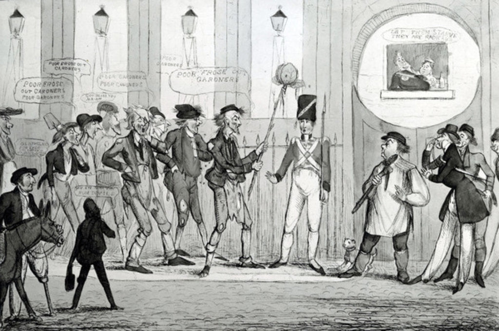 Detail of Poor Froze Out Gardners, 1820 by English School