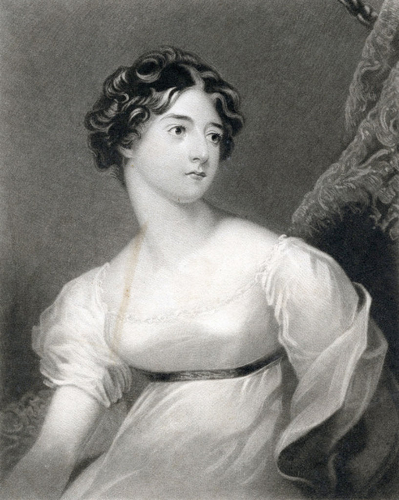 Detail of The Rt. Hon, Frances Countess of Wicklow, 1830 by English School