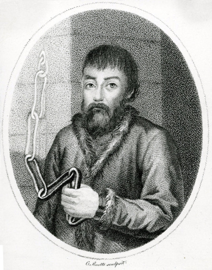Detail of Portrait of Yemelyan Pugachev, 18th Century by French School