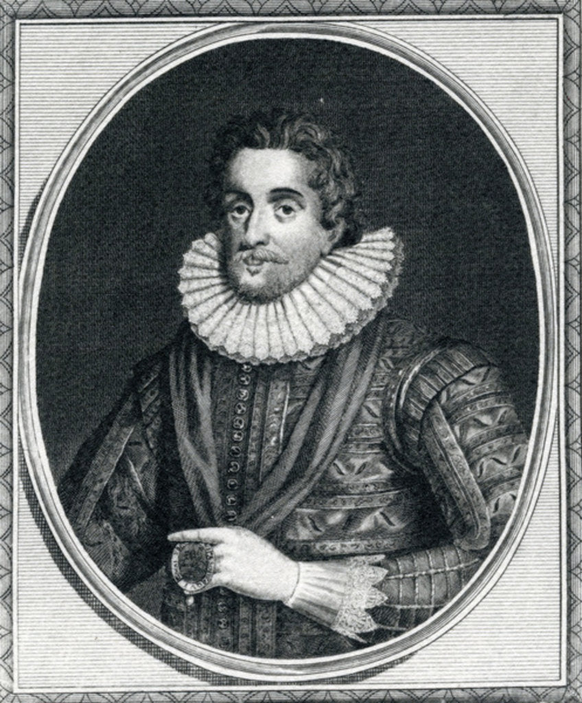 Detail of James I, King of Great Britain, France and England, 1787 by English School