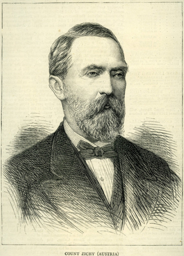 Detail of Count Zichy from the 'Graphic' 1877 by English School
