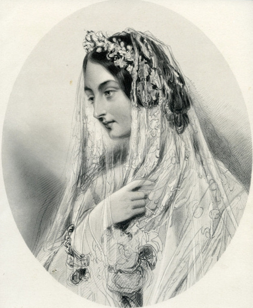 Detail of Pauline de la Roche by Anonymous