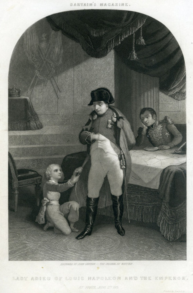 Detail of Last adieu of Louis Napoleon and the Emperor, 2nd June 1815 by Anonymous