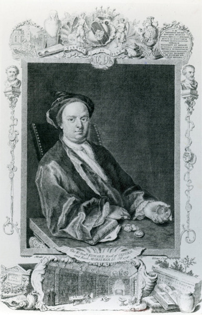 Detail of Edward Harley, 2nd Earl of Oxford by English School