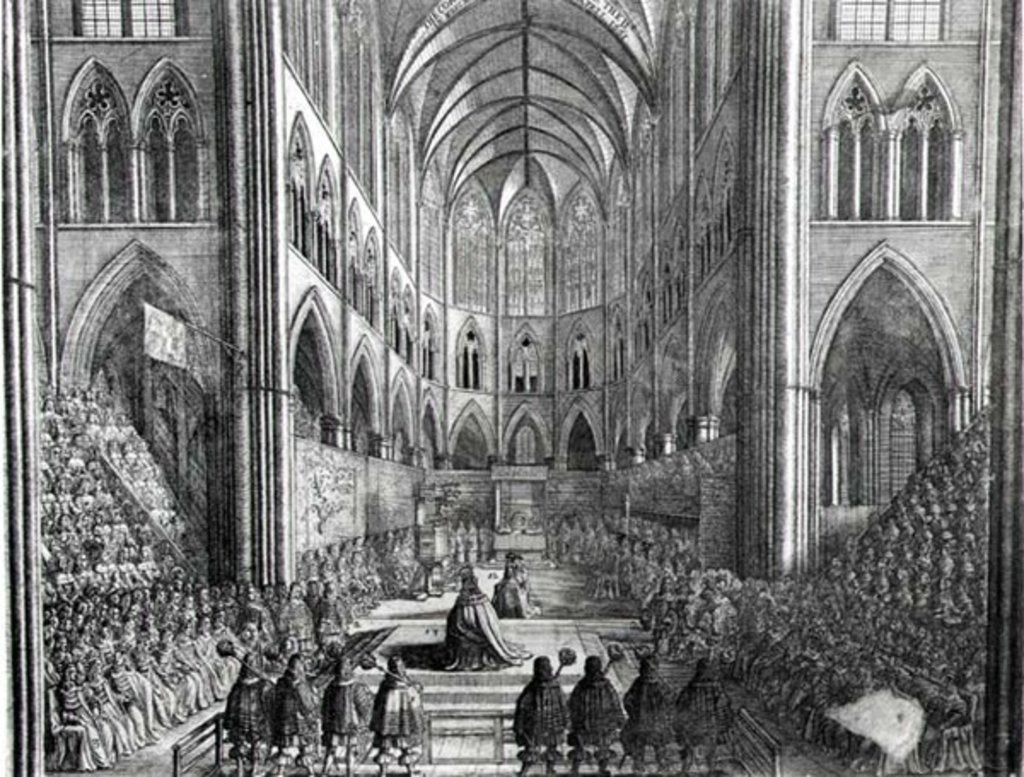 Detail of The Coronation of Charles II in Westminster Abbey, 23 April 1661 by English School