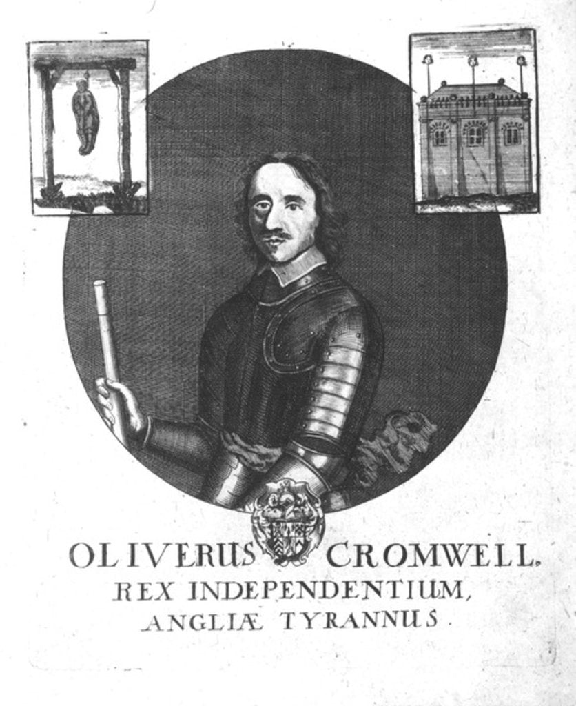 Detail of Oliver Cromwell, King of Independence, Tyrant of England by English School
