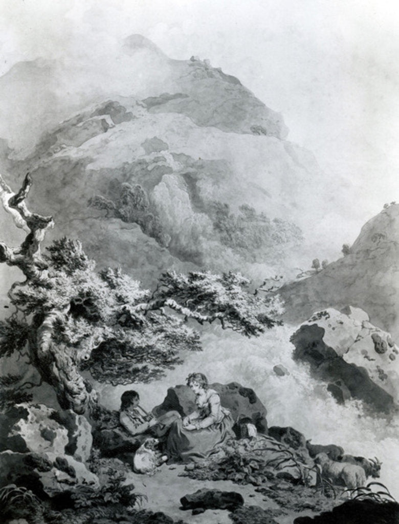 Detail of Illustration to Jean-Jacques Rousseau's 'Nouvelle Héloise' 1786 by Francis Wheatley