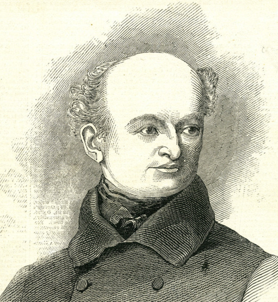 Detail of Benjamin Robert Haydon from the 'Illustrated London news' 7th April 1846 by English School