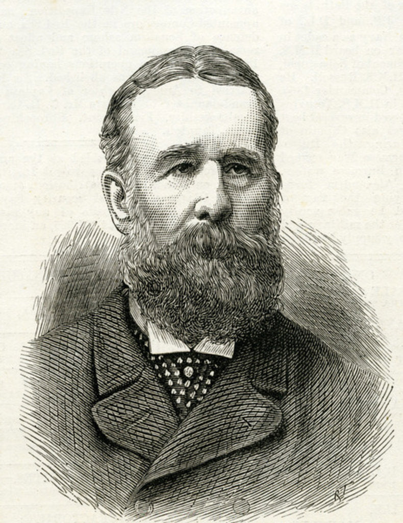 Detail of Sir Oswald Walters Brierly from the 'Illustrated London News' by English School