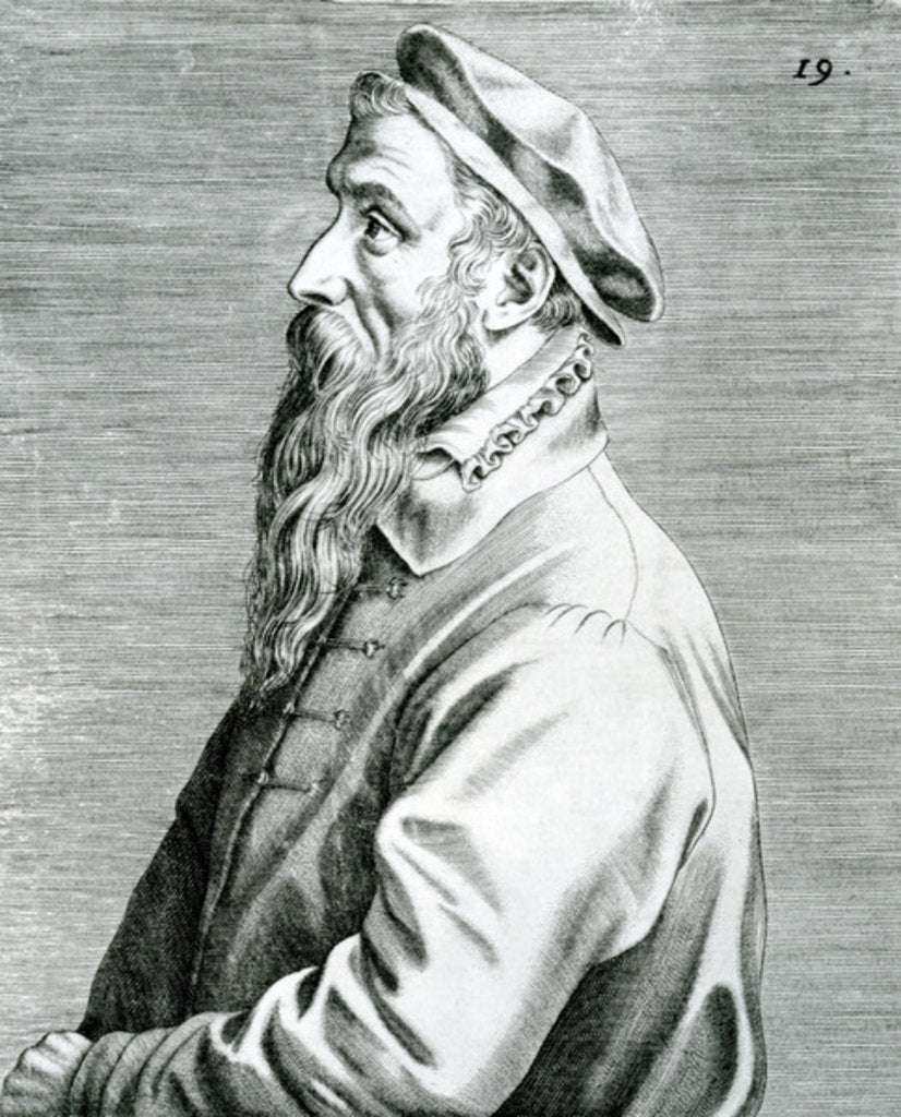 Detail of Peter Breughel by Johan Wierix