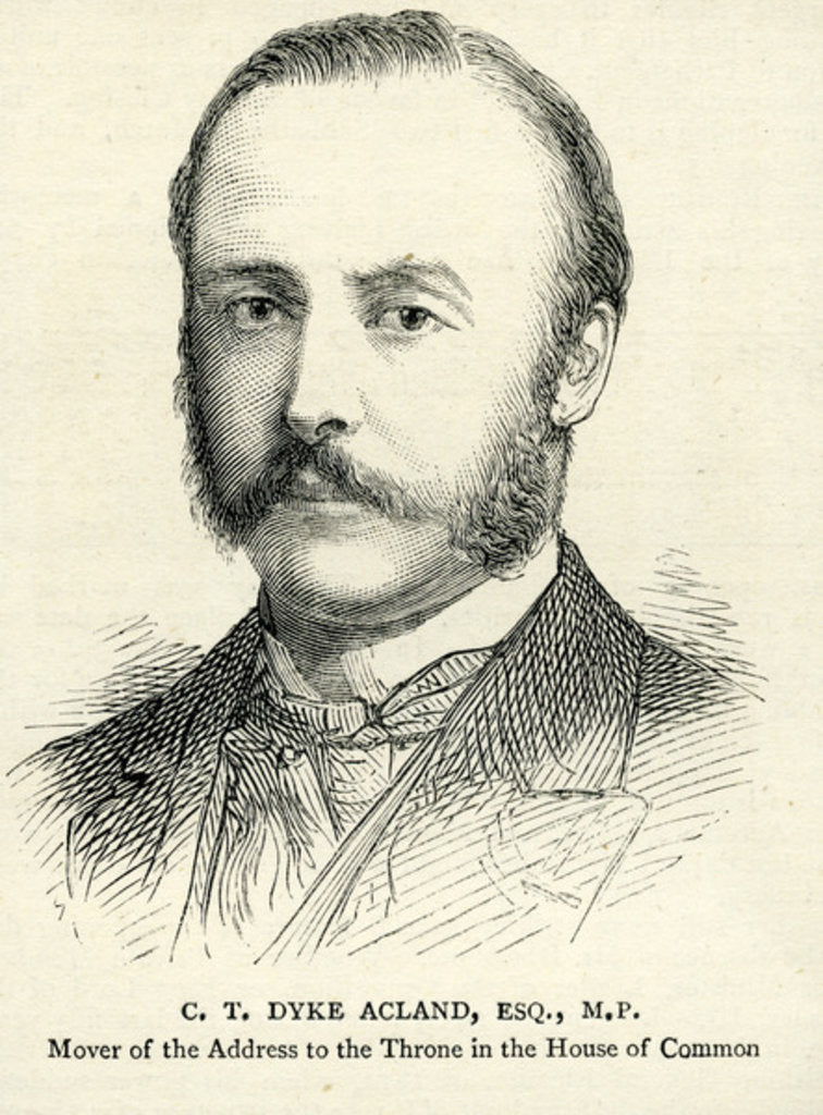 Detail of C. T. Dyke Acland Illustration from 'The Graphic' 17th February 1883 by English School