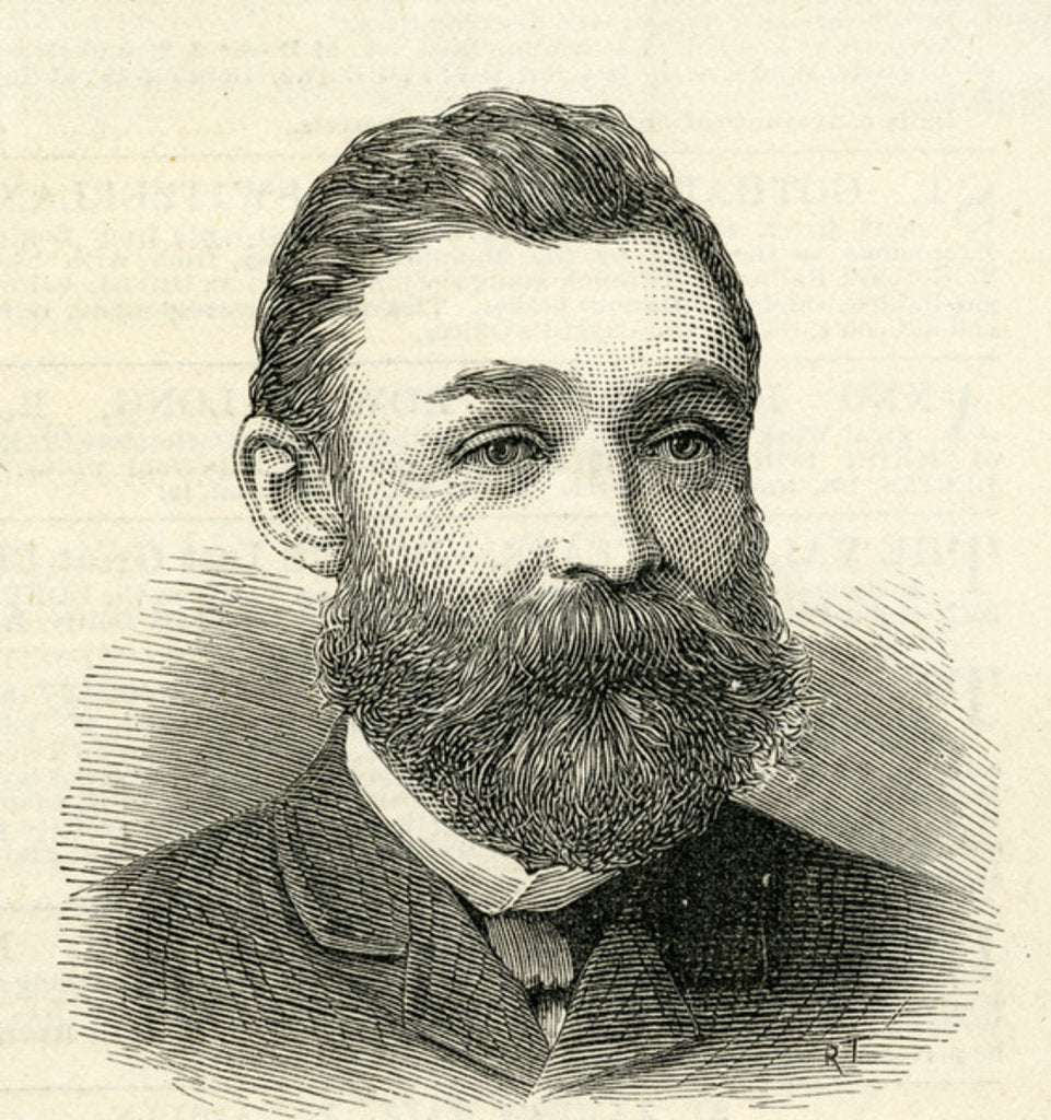 Detail of Portrait of Mr.R.Urwin, Secretary to the Tyne Improvement Commissioners, 1884 by English School