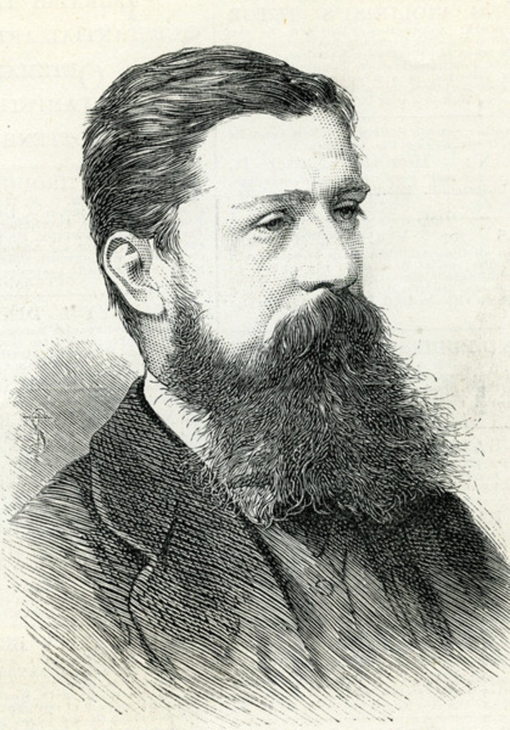 Detail of Alfred Pizzey Newton from the 'Illustrated London news' 1883 by English School