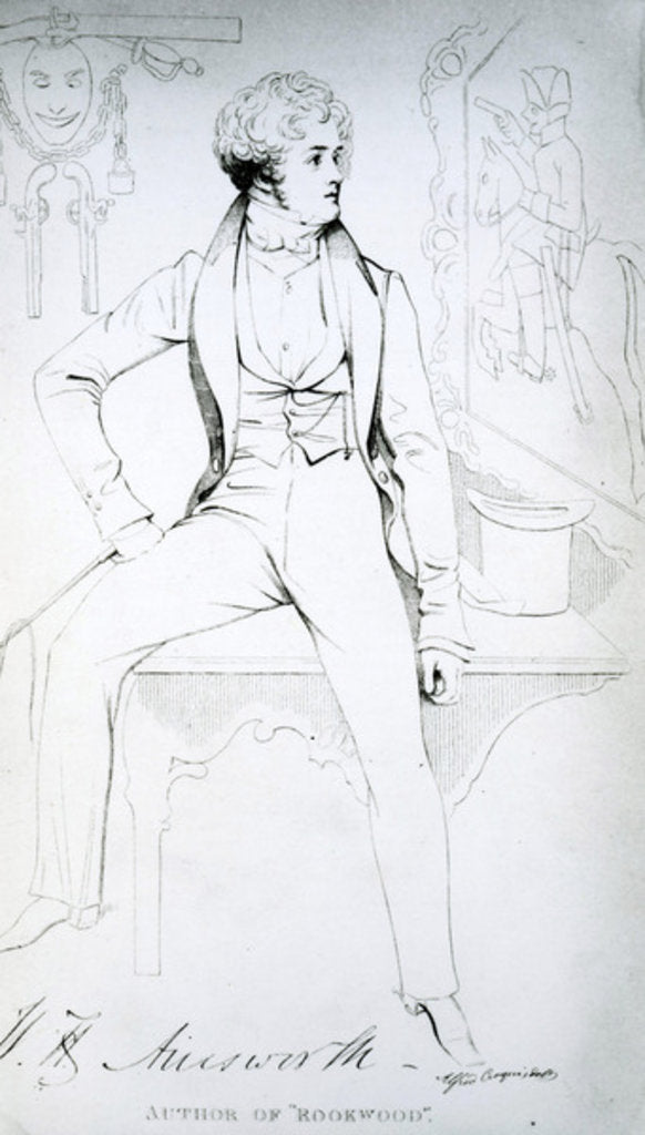 Detail of William Harrison Ainsworth by English School