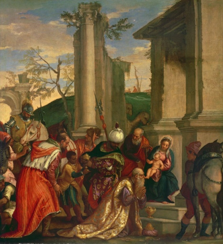 Detail of Adoration of the Kings by Veronese