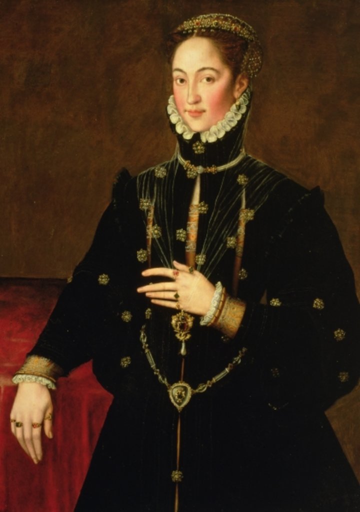 Detail of Marquesa of Las Navas, c.1559 by Anthonis van Dashorst Mor