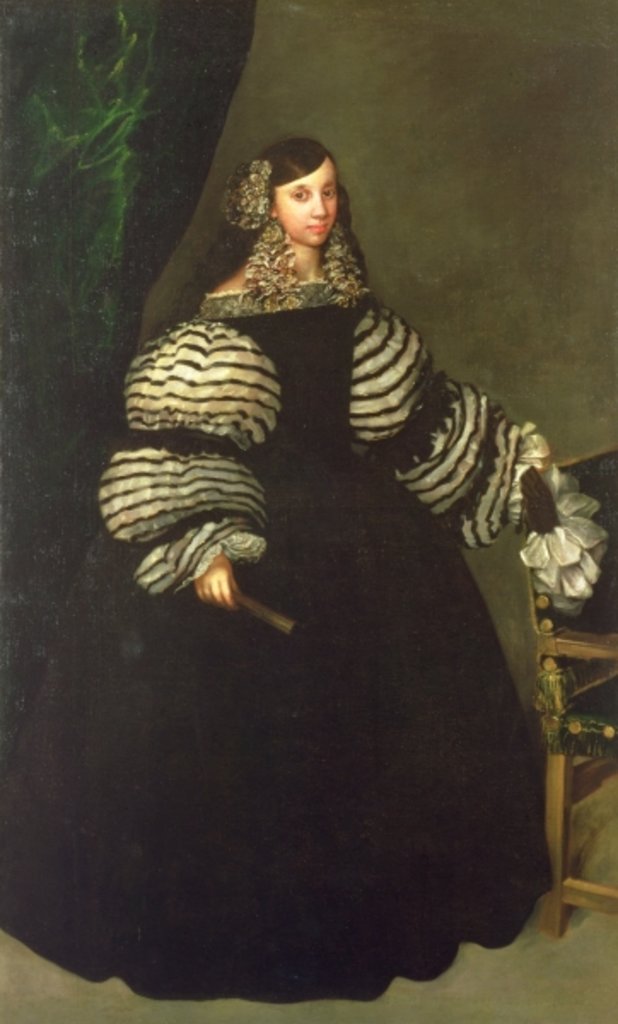 Detail of Lady of the Medinaceli family, c.1683 by Don Juan Carreno de Miranda