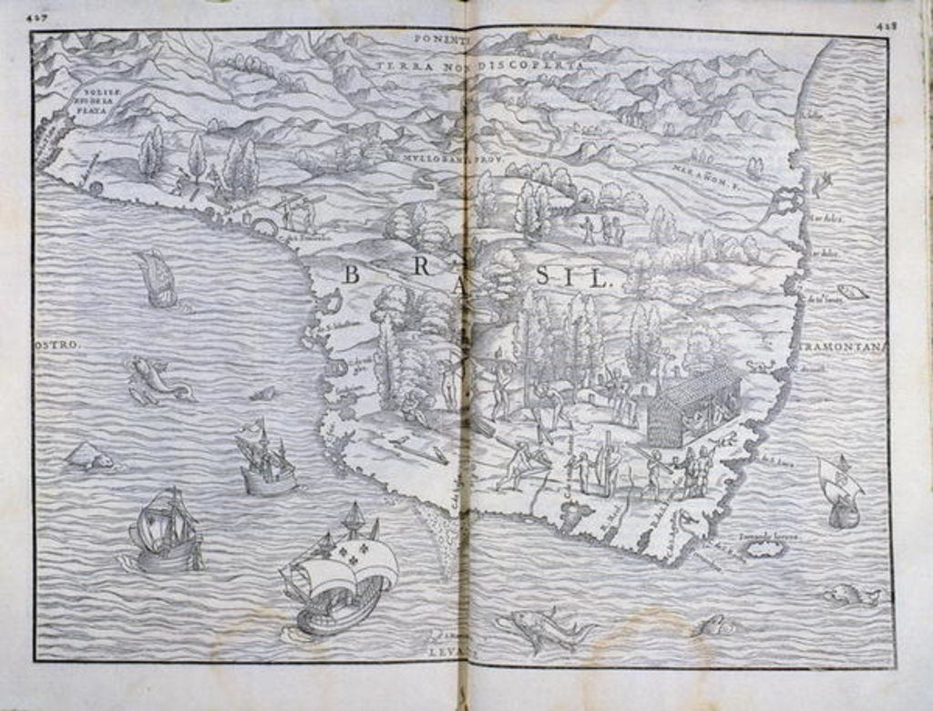 Detail of Map of North-eastern Brazil by Anonymous