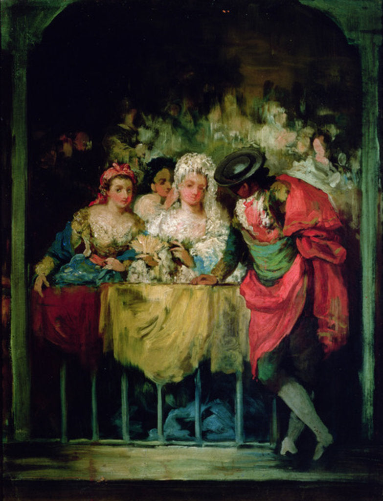 Detail of Las Presidentas by Eugenio Lucas y Padilla