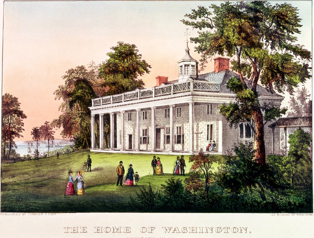 Detail of Mount Vernon, Virginia by American School