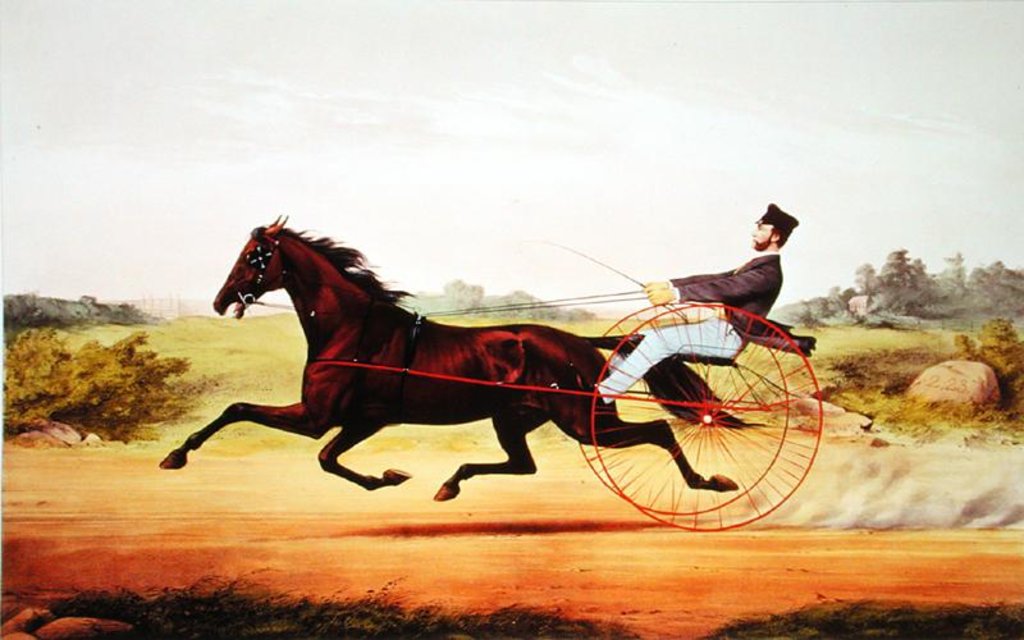 Detail of The Celebrated Horse, George M. Patchen, The Champion of the Turf by American School