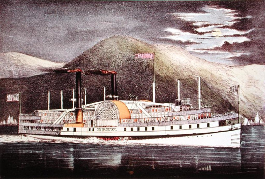 Detail of Steamer Drew. by American School