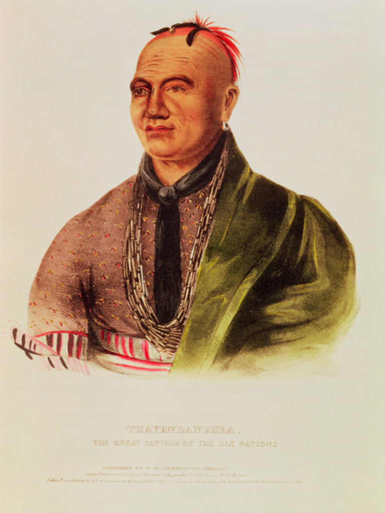 Detail of Thayendanegea, The Great Captain of the Six Nations by American School