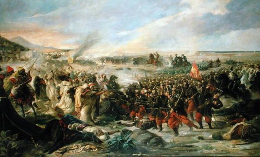 Detail of The Battle of Tetouan in 1860, 1870 by Vincente Gonzalez Palmaroli