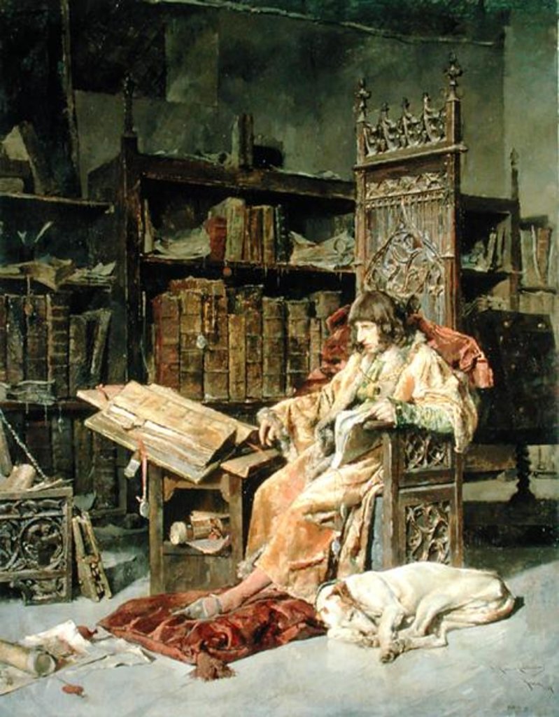 Detail of Don Carlos de Vianad 1881 by Jose Moreno Carbonero