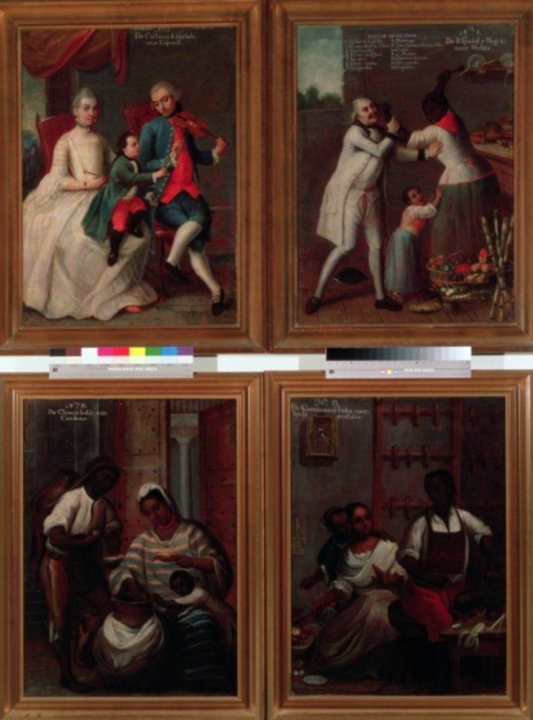 Detail of Four Different Racial Groups by Andres de Islas