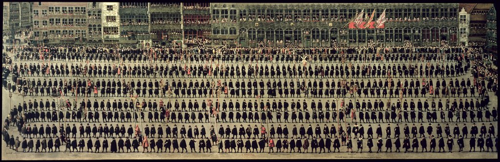 Detail of The Ommeganck in Brussels in 1615: The Procession of the Guilds, 1616 by Denys van Alsloot