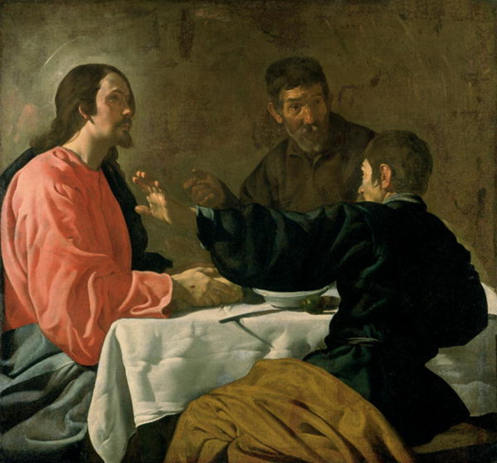 Detail of Supper at Emmaus, 1622-23 by Diego Rodriguez de Silva y Velazquez