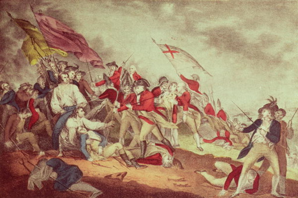 Detail of Battle at Bunker's Hill by N. and Ives J.M. (1824-95) Currier