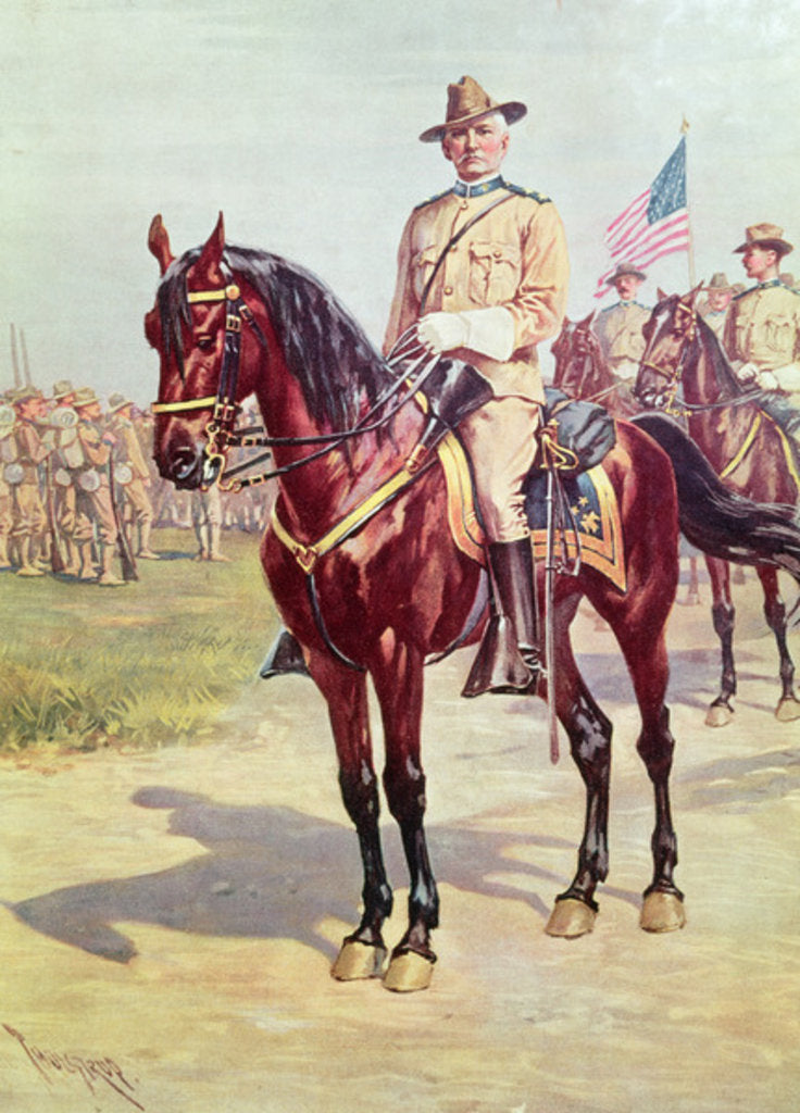 Detail of Spanish soldier in the American War by American School